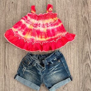 Build A Bear Justice Denim Short & Top Outfit